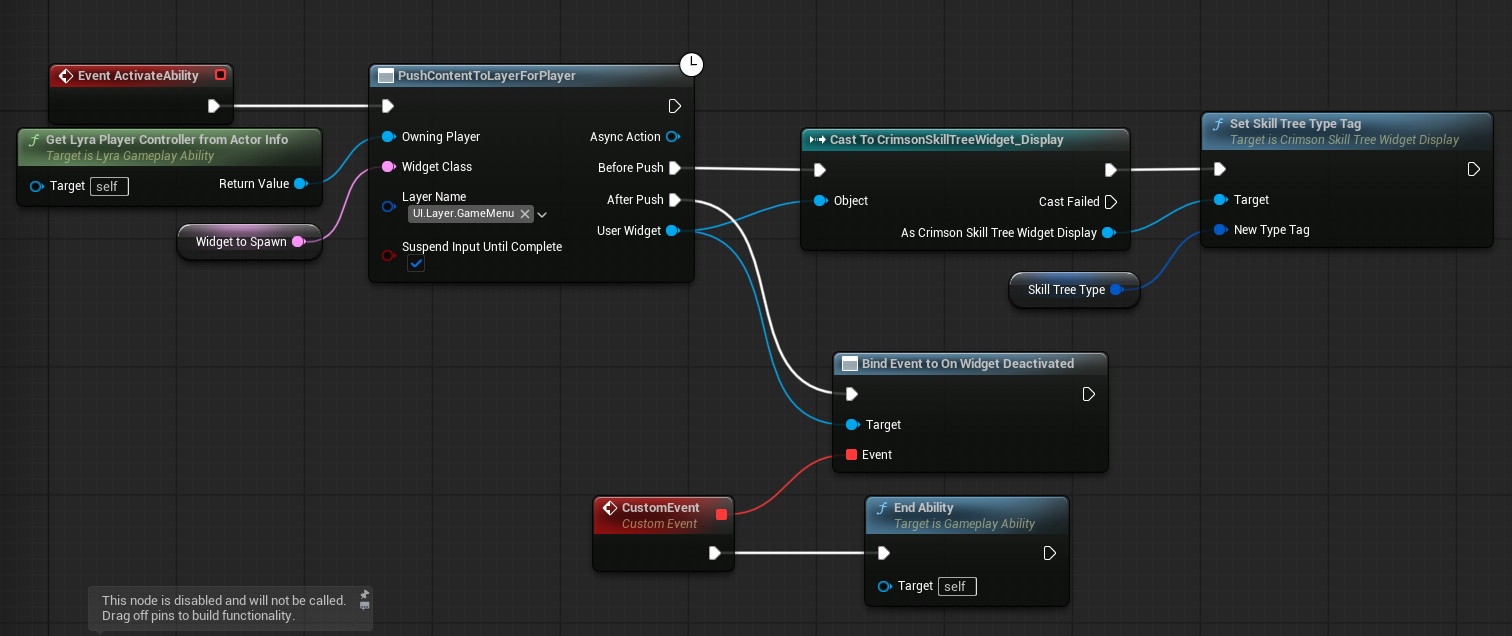 Add Skill Tree Display