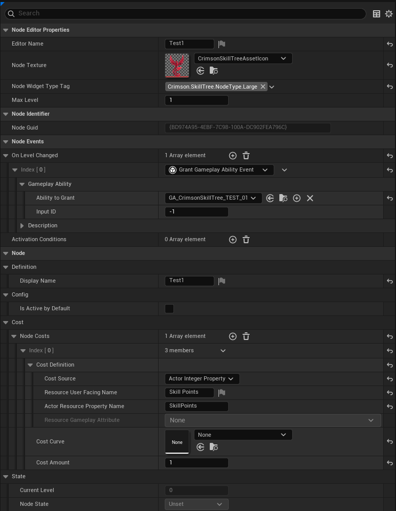 Node Settings